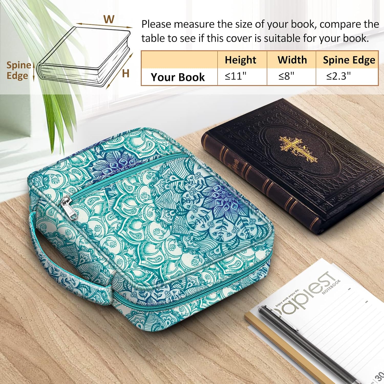 Detalle de FINPAC Bible Cover in Polyester Canvas