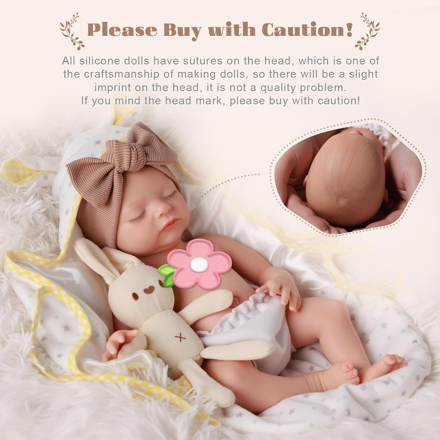Thumbnail 5 de BABESIDE 16-Inch Weighted Silicone Baby Doll (Full Body, 4.4 lbs) — Waterproof Realistic Reborn Doll for Kids 3+ & Collectors