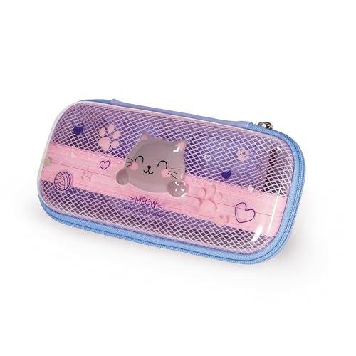 Detalle de Legami Astuccio Wonderwow Kitty – 2 Scomparti, zip, 23x11x5 cm
