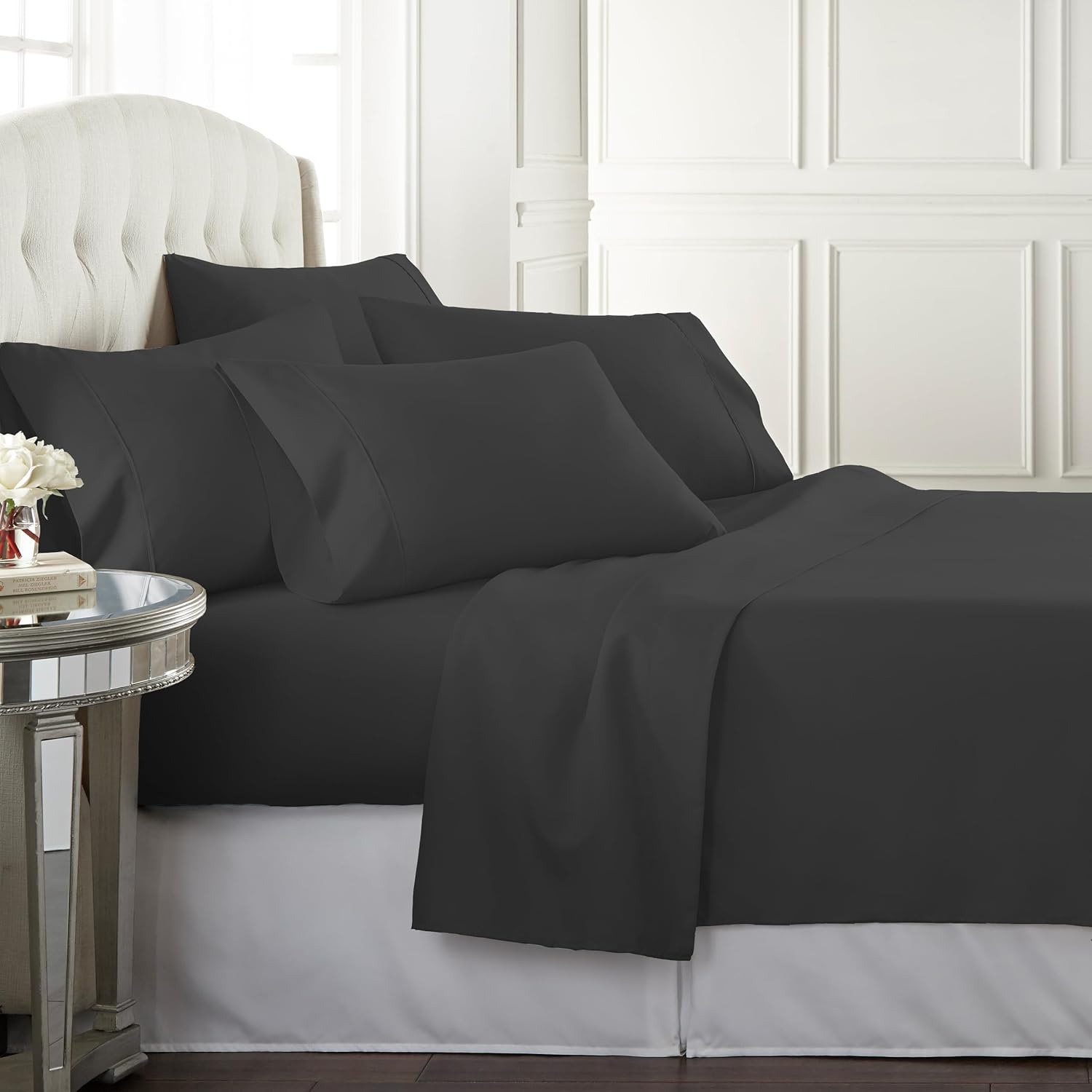 Thumbnail 2 de Danjor Linens King Size Bed Sheet Set for Hot Sleepers – Premium Cooling Microfiber, 6-Piece with 4 Pillowcases