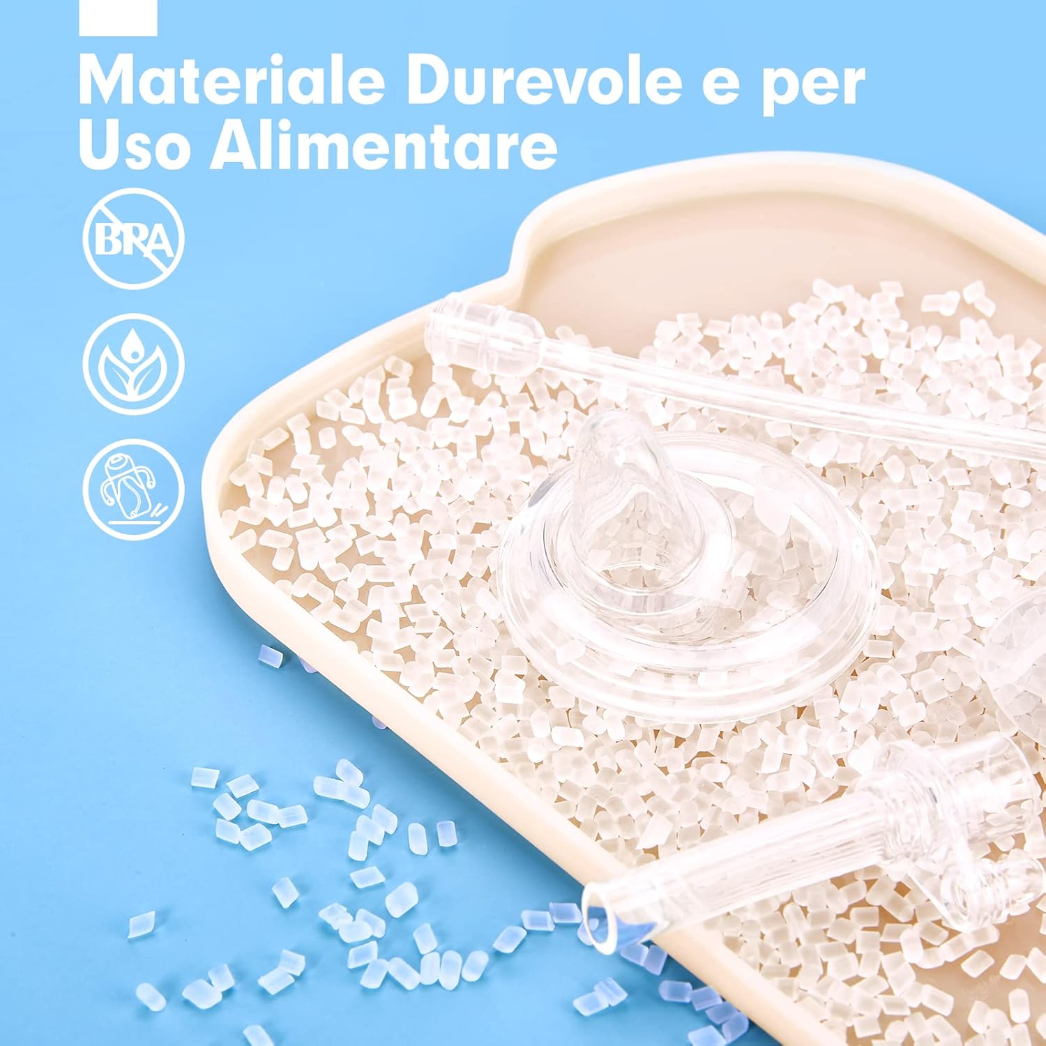 Thumbnail 2 de hahaland bicchiere antigoccia 2 in 1 per bambini da 6 a 12 mesi con cannucce e beccuccio 240 ml