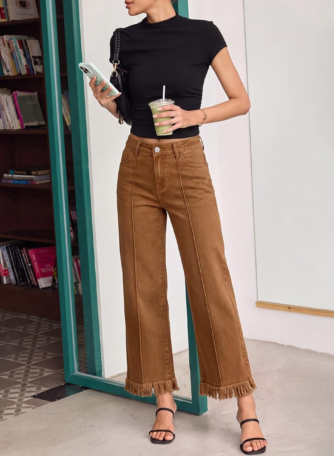 Detalle 2 de Sidefeel Wide-Leg Jeans, Mid-Rise