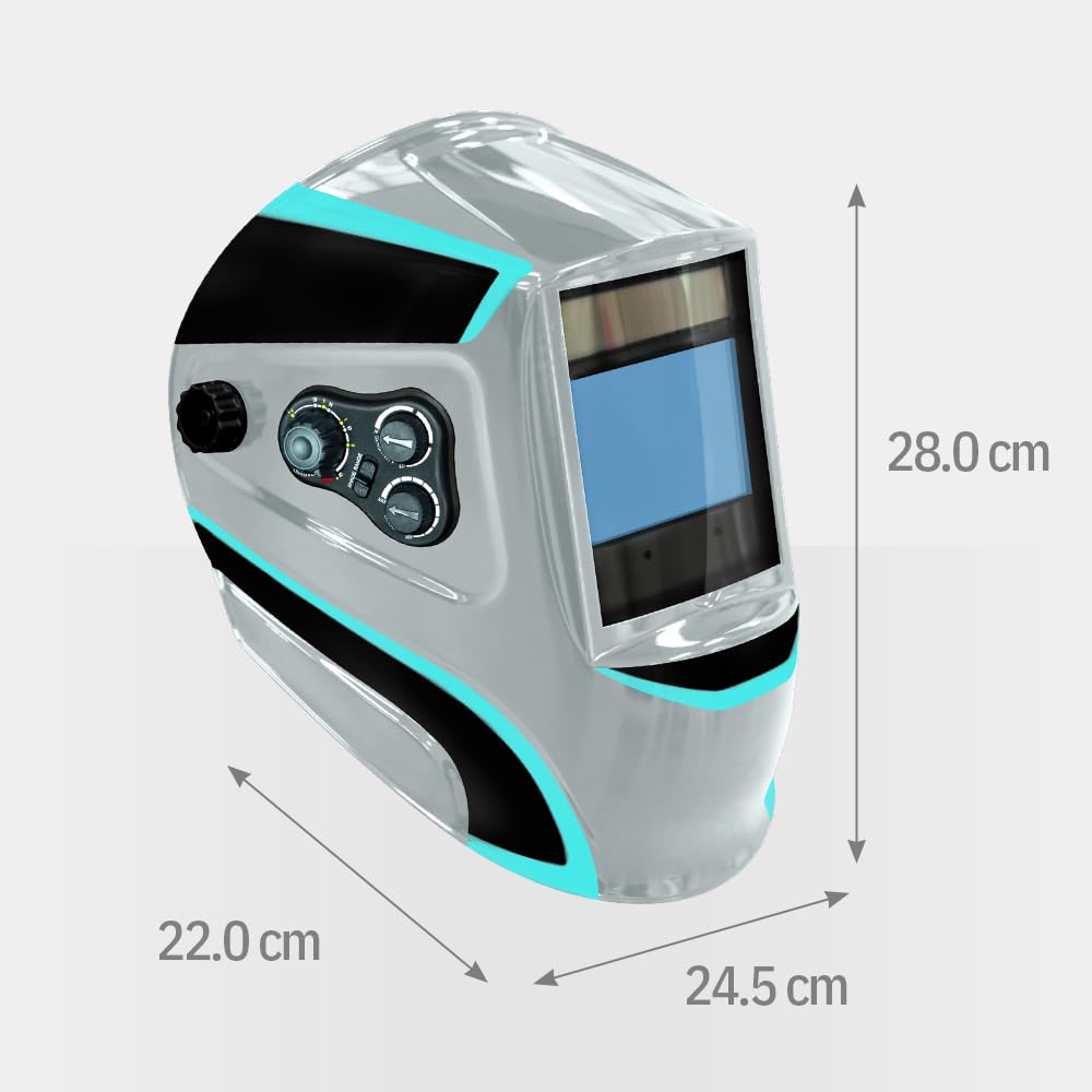 Thumbnail 6 de GYS Masque de Soudage LCD ERGOTECH+ 3/5-13 G SILVER True Color – Teinte 3/5>13, champ 100x67 mm