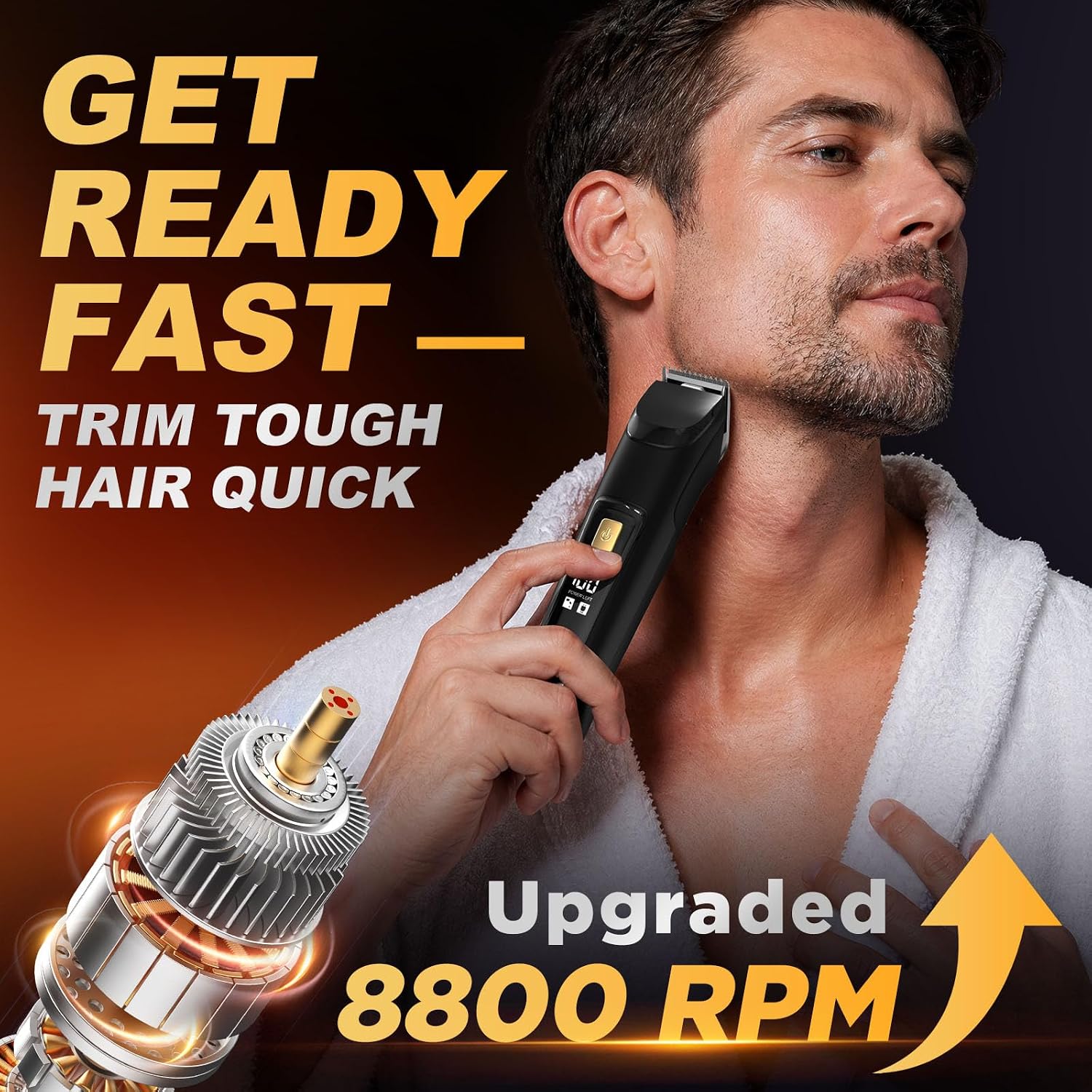 Thumbnail 1 de All-in-One Beard Trimmer for Men: Waterproof Cordless Electric Razor & Hair Clipper