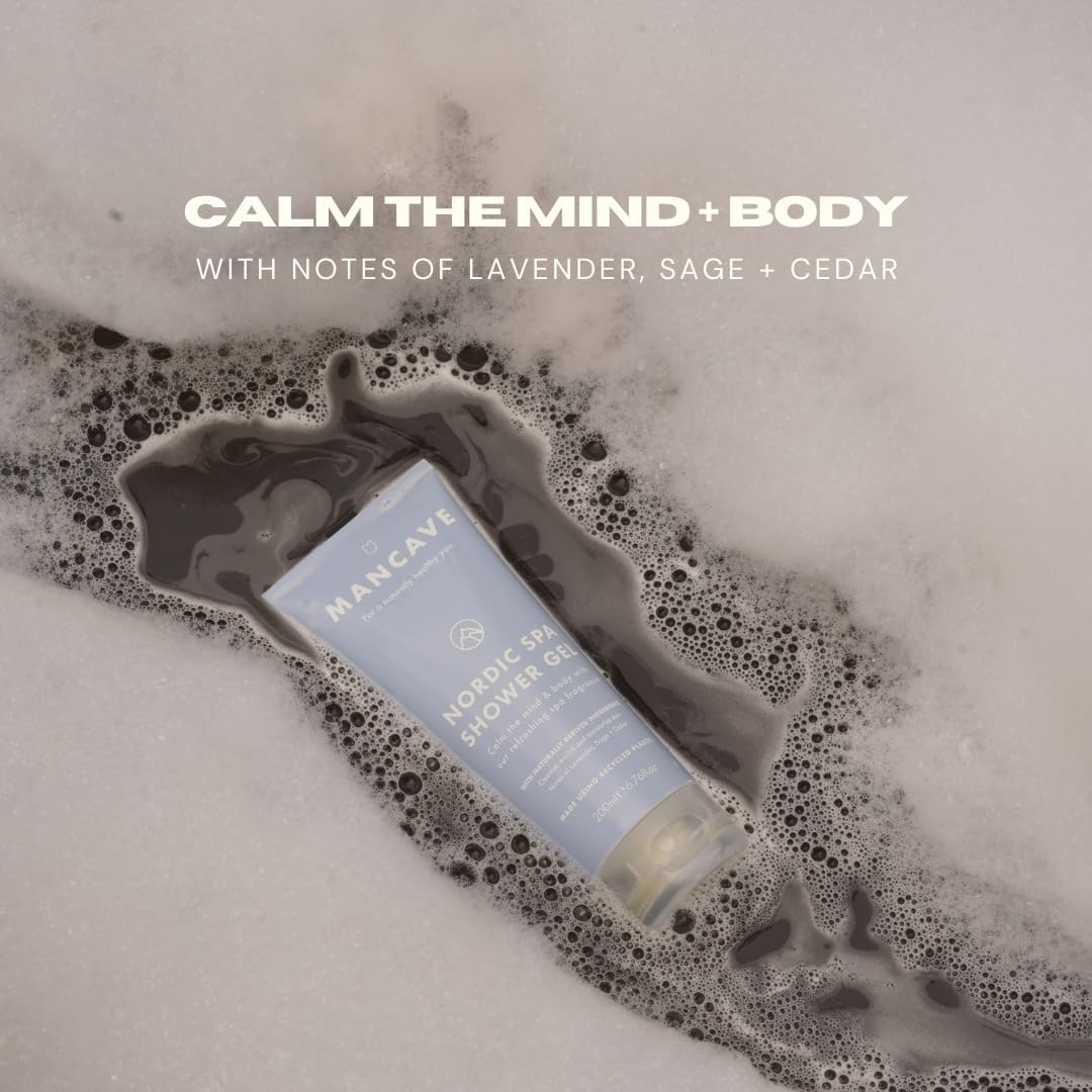 Thumbnail 1 de ManCave Nordic Spa Gel Doccia Uomo 200ml – Naturale, Vegano e Cruelty-Free