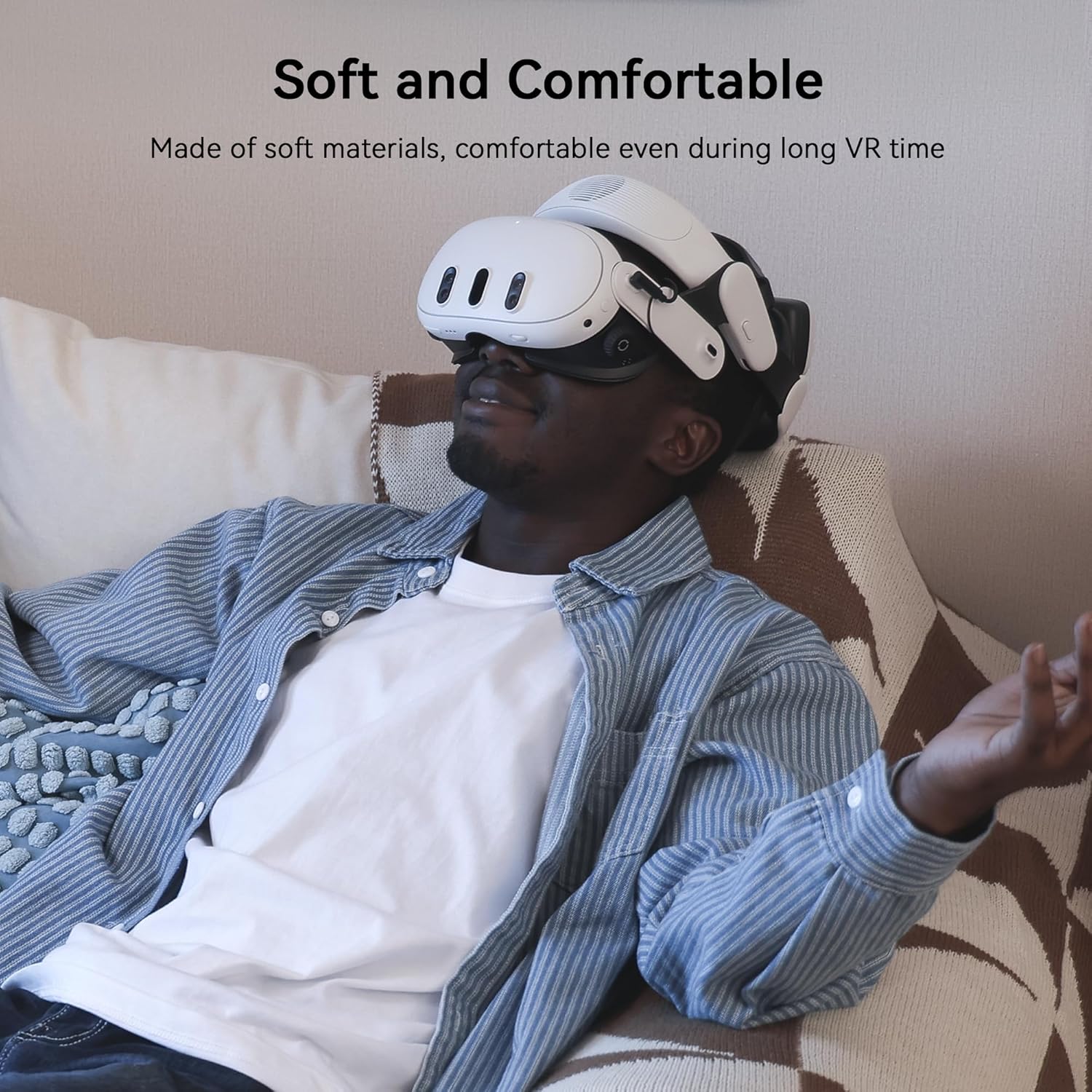 Detalle de AMVR FC4L Face Cover Pad Facial Interface for Meta/Oculus Quest 3 (Not compatible with Quest 3S)