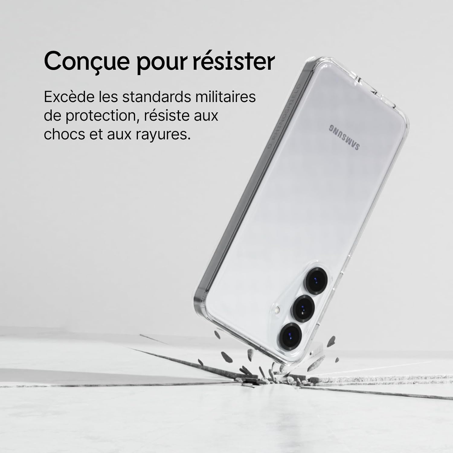 Thumbnail 2 de Coque RhinoShield Clear compatible Galaxy S25 – transparente, anti-jaunissement et résistante aux chutes