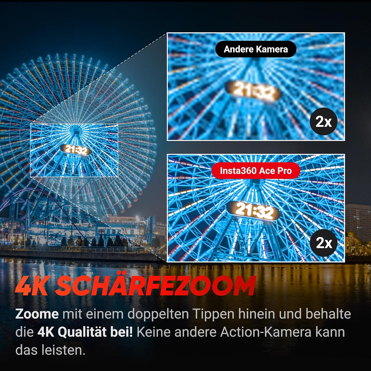 Thumbnail 5 de Insta360 Ace Pro Xplorer-Bundle Schiefergrau – wasserdichte Action-Kamera mit Leica-Linse, 4K120fps