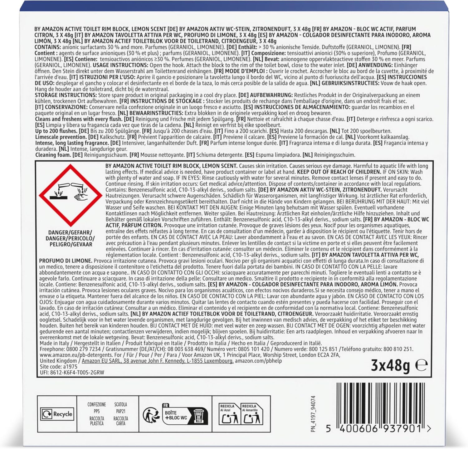 Thumbnail 5 de Bloc de bordure de WC Jaune citron – 1 paquet via Amazon FR