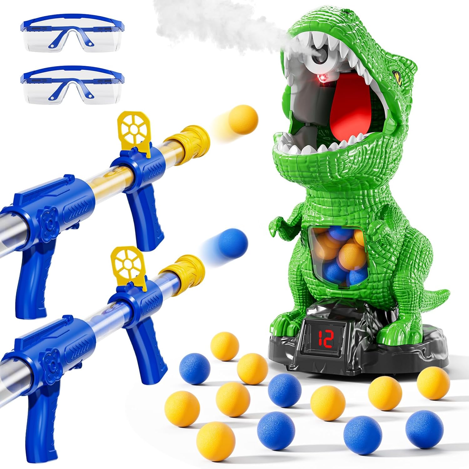 NIPLOOOW Dinosaur Shooting Toy 48 Bullets