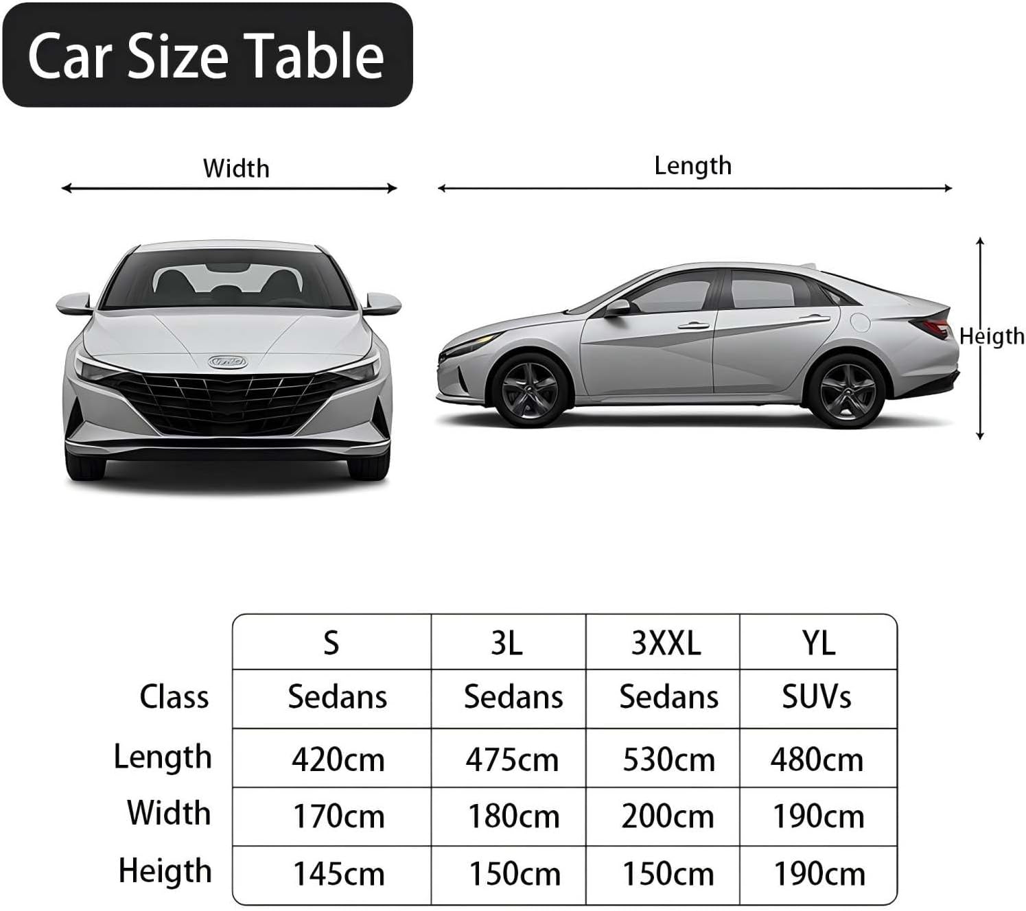 Detalle 2 de Funda universal para coche 530 x 200 x 150 cm