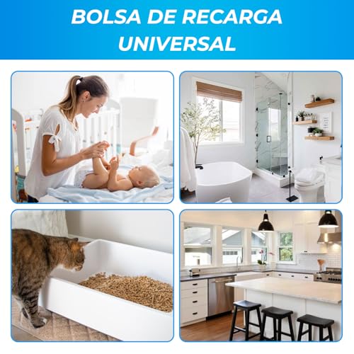 Thumbnail 6 de My Happy Nappy: Recambios compatibles para Tommee Tippee Twist & Click, Sangenic y más (16 unidades, 4,5 m)