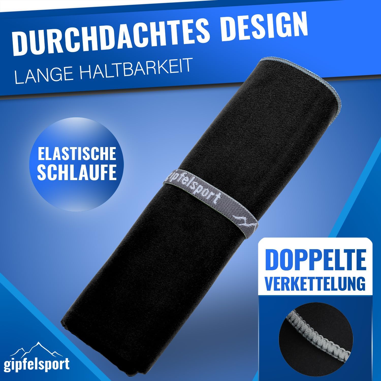 Thumbnail 6 de gipfelsport Mikrofaser Handtuch – kompakt, schnelltrocknend und vielseitig einsetzbar