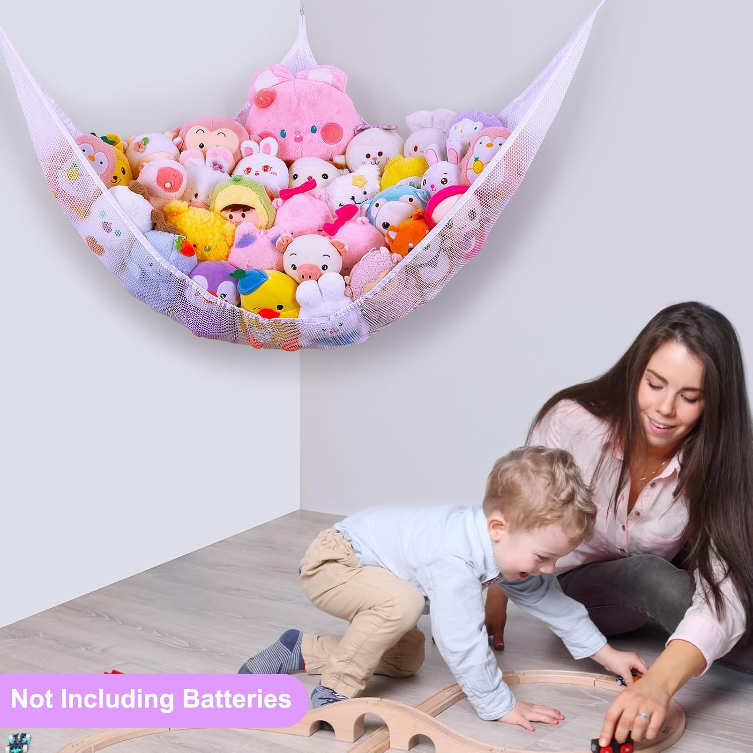 Thumbnail 5 de Unicorn Castle XLarge Stuffed Animal Hammock with LED Light