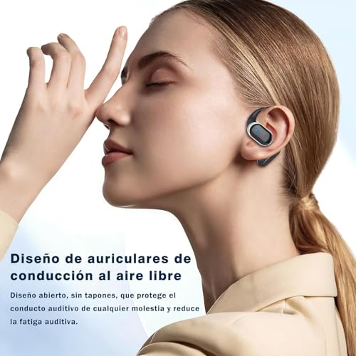 Thumbnail 4 de TRAUSI Auriculares inalámbricos de oído abierto con Bluetooth 5.4, 50 h de autonomía y certificación IPX7