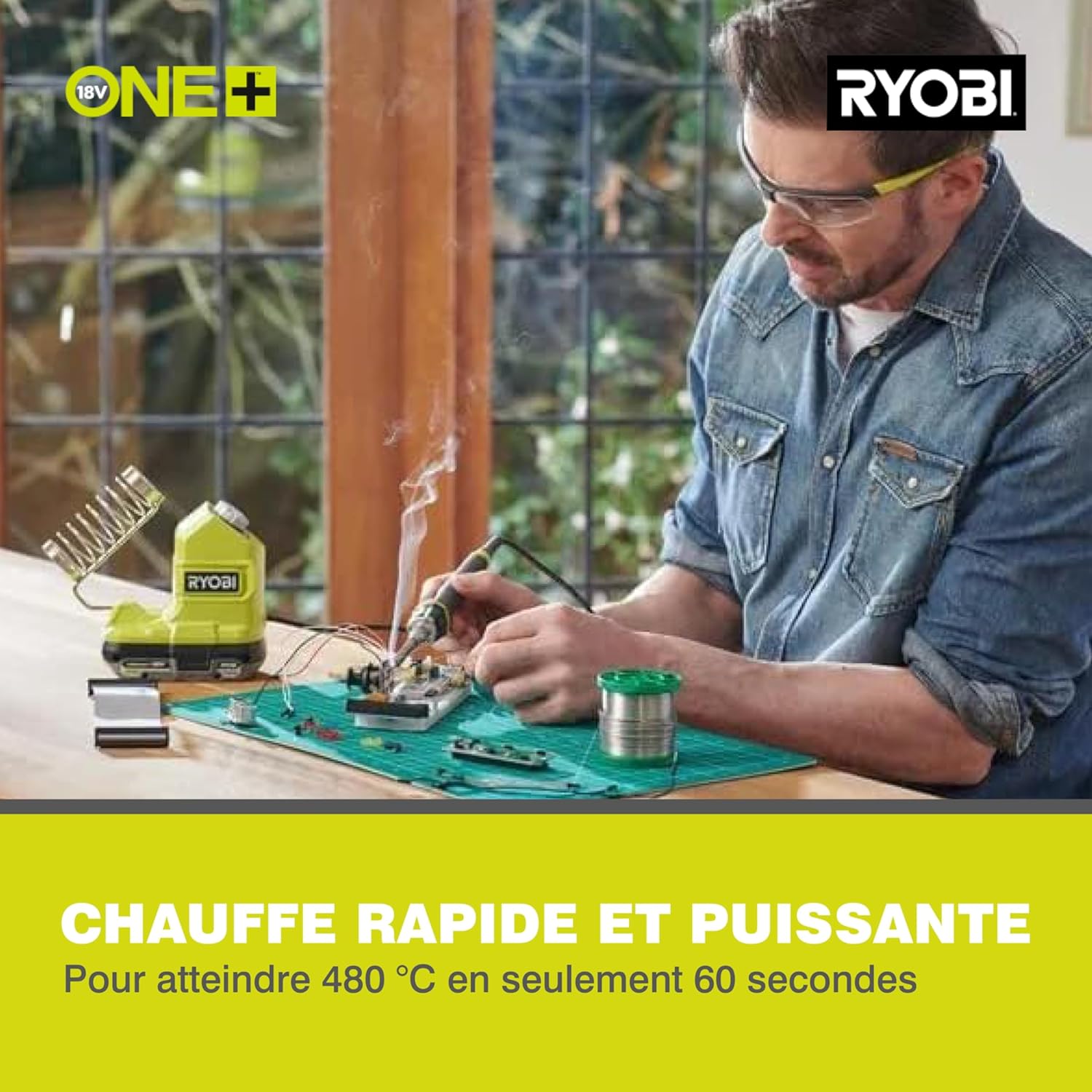 Thumbnail 3 de Ryobi RSI18-0 – Fer à souder sans fil 18V ONE+ avec chauffe rapide et embouts remplaçables