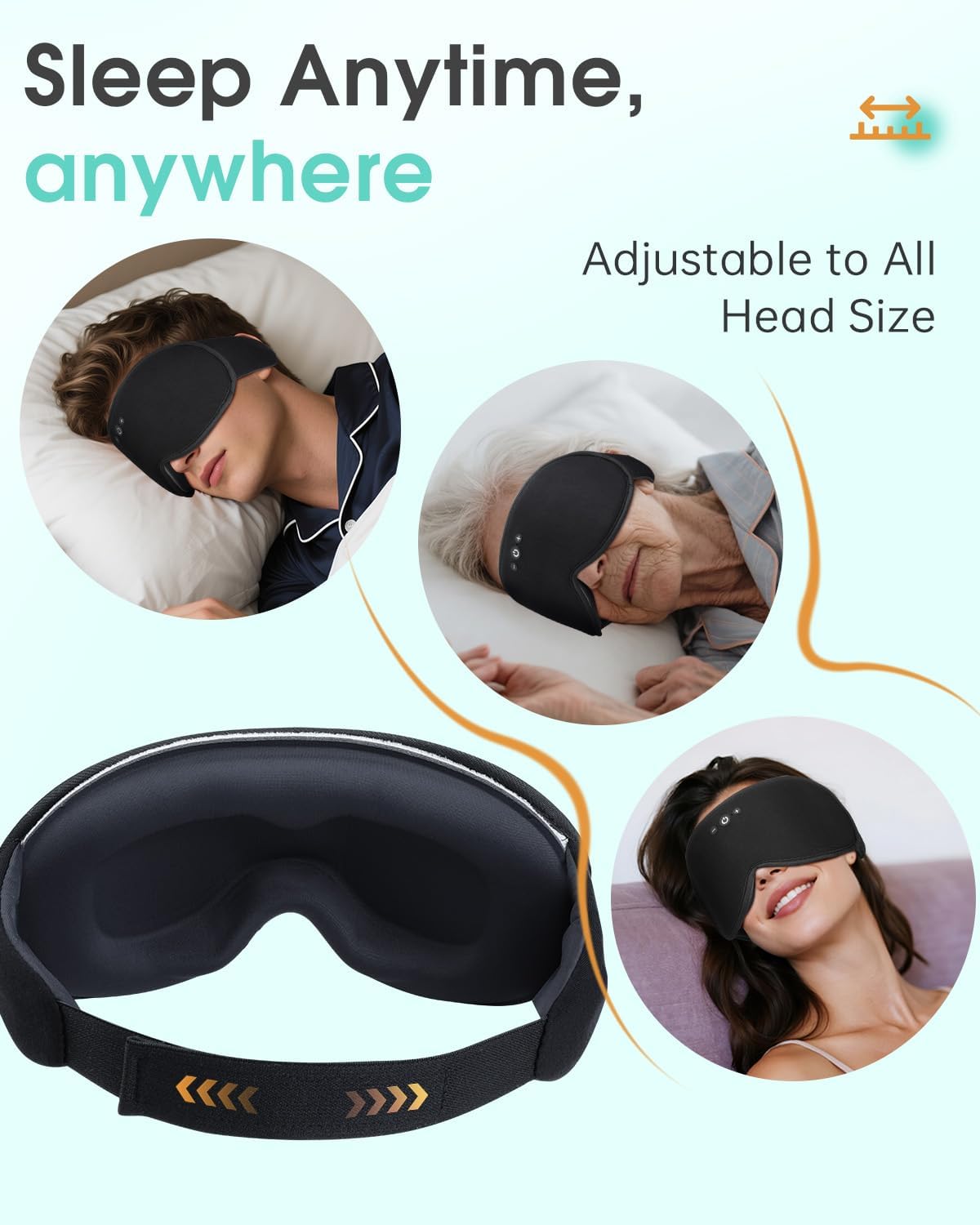 Thumbnail 6 de MUSICOZY Sleep Mask Headphones Bluetooth 5.4