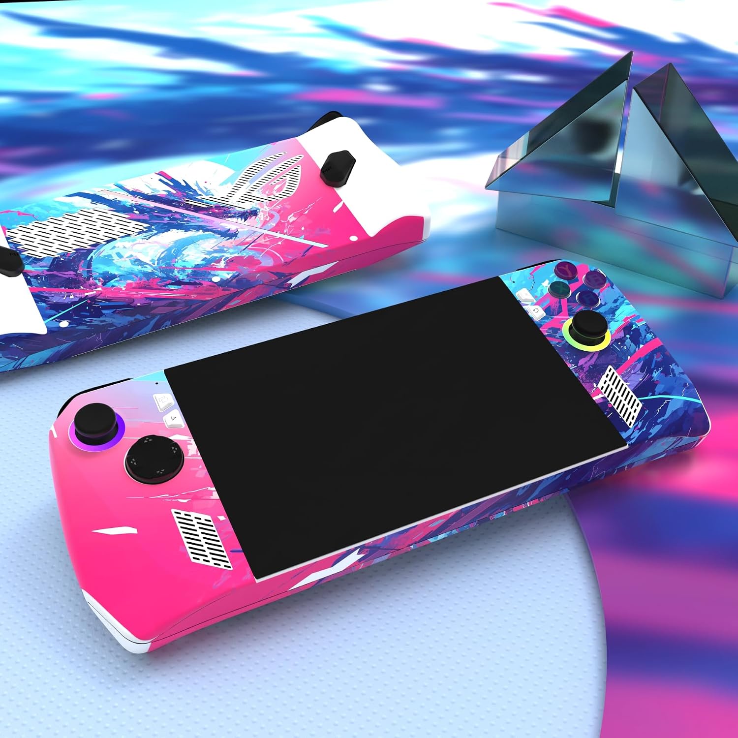 Thumbnail 2 de PlayVital Neon Dragoon 2 Sets Skin Stickers for ROG Ally – Custom Vinyl Decals