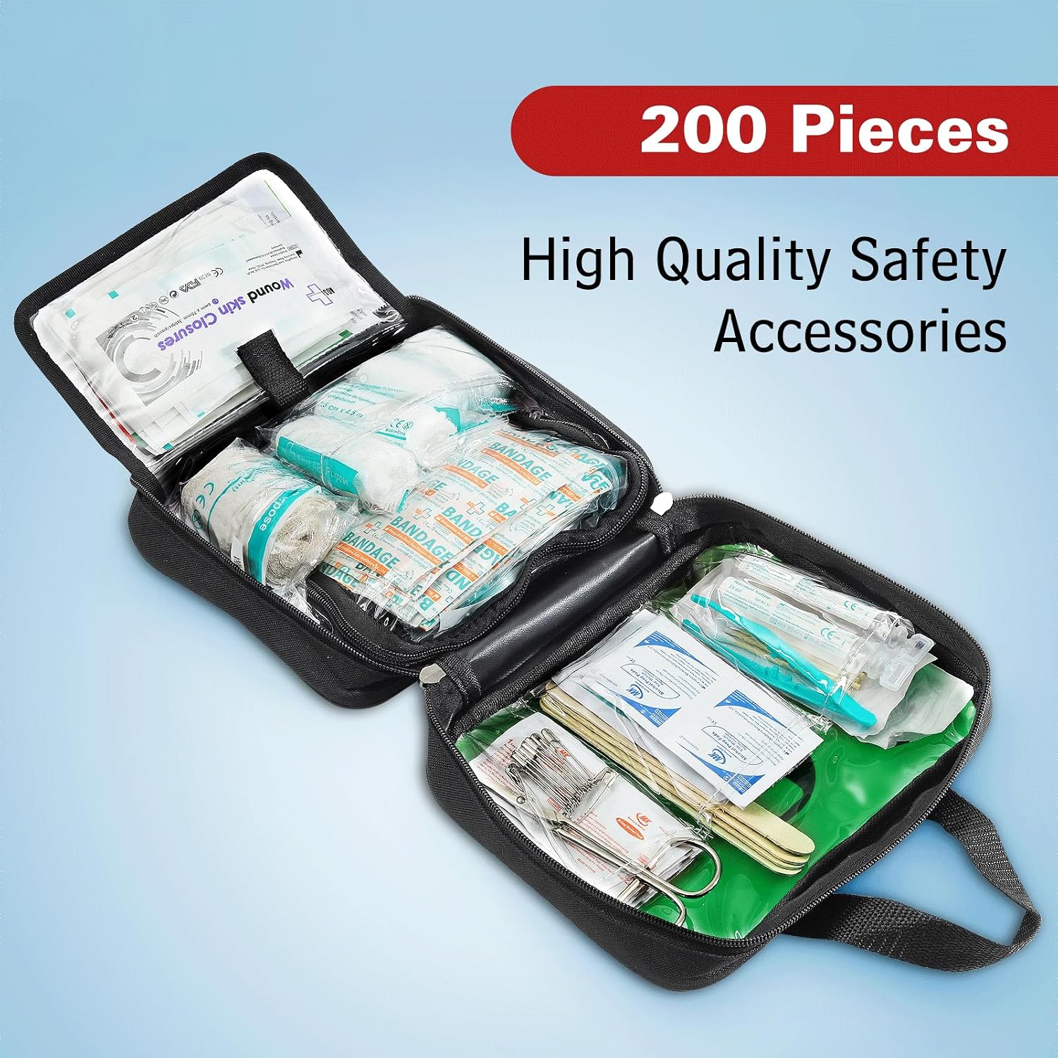 Thumbnail 3 de First Aid Kit 200 Pieces with Hospital Grade Supplies 🩹
