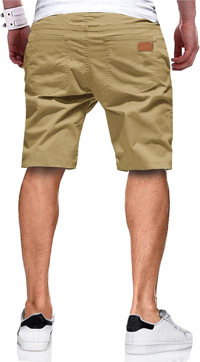 Thumbnail 1 de TARAINYA Herren-Chinoshorts aus Baumwolle mit Tunnelzug – kurze Sommerhose casual
