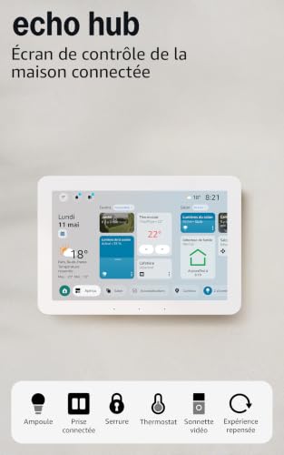 Thumbnail 6 de Amazon Echo Hub 8" — Écran de contrôle pour la maison connectée avec Alexa+