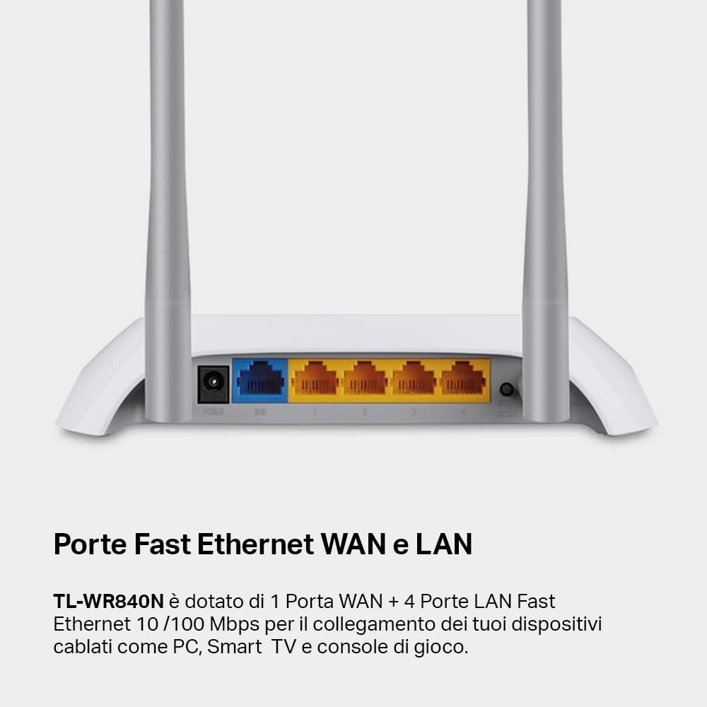 Thumbnail 6 de TP-Link TL-WR840N: Router Wi‑Fi N300 con 5 porte Ethernet e gestione avanzata della rete