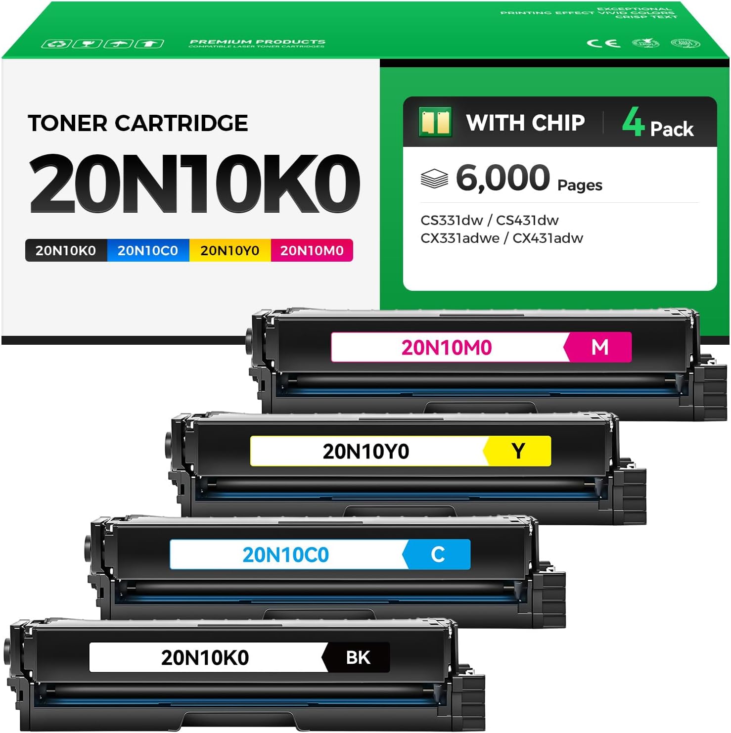 Detalle de Lexmark Toner 4-Pack for CS331dw
