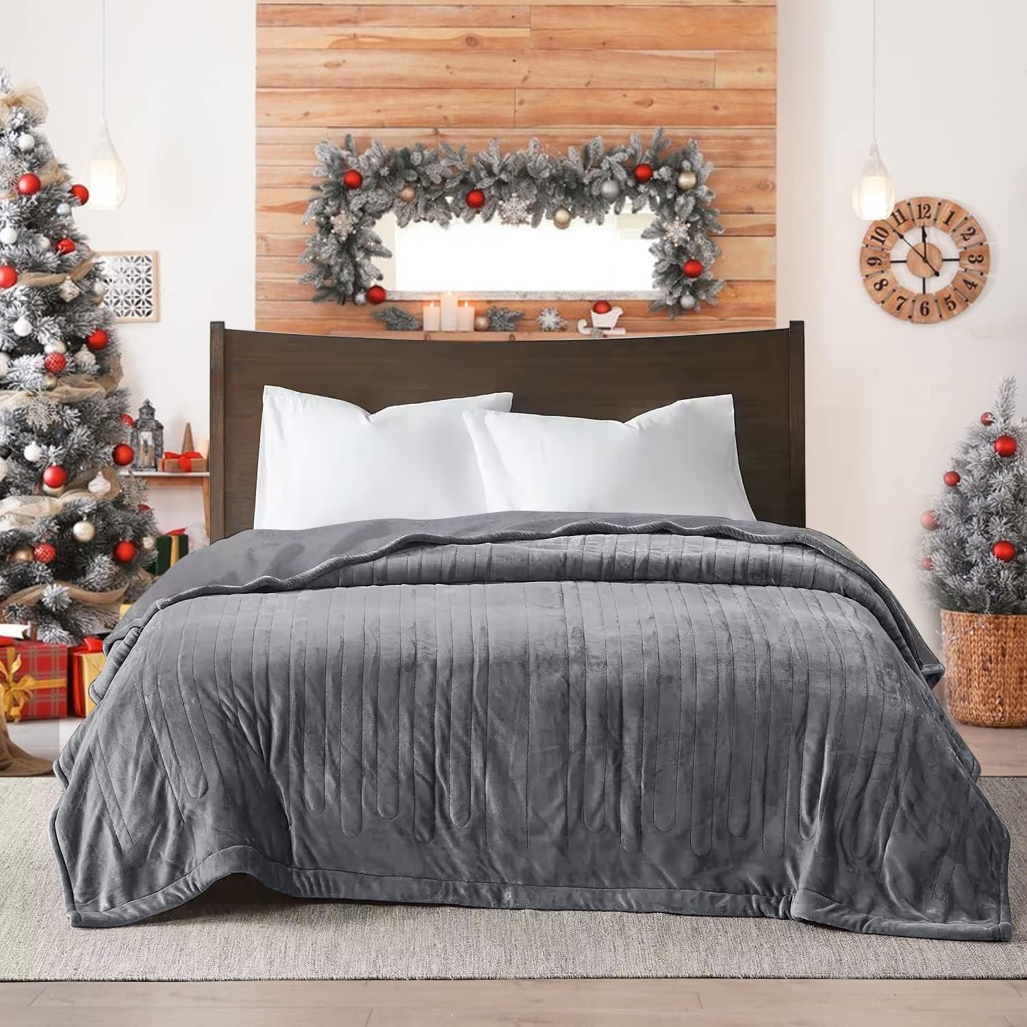 Detalle de SUNVIVI Heated Blanket King Size 10‑Setting