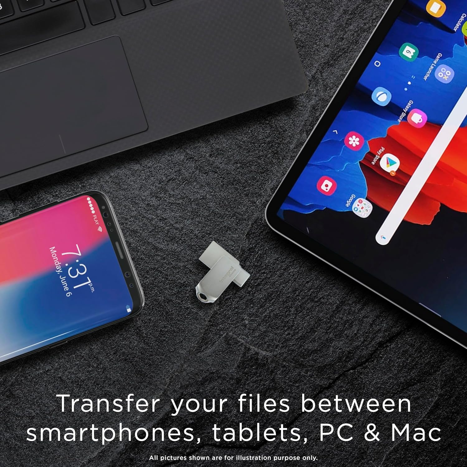 Detalle de Integral 360-Dual, pamięć USB 256 GB z USB-C i USB-A, USB 3.0