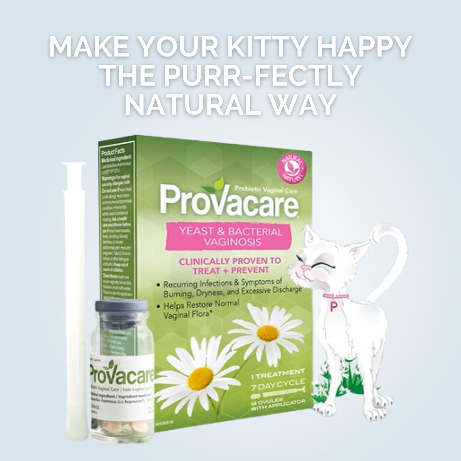 Detalle de Provacare F5200 Probiotic Vaginal Ovules, 14-Count, 7-Day Treatment