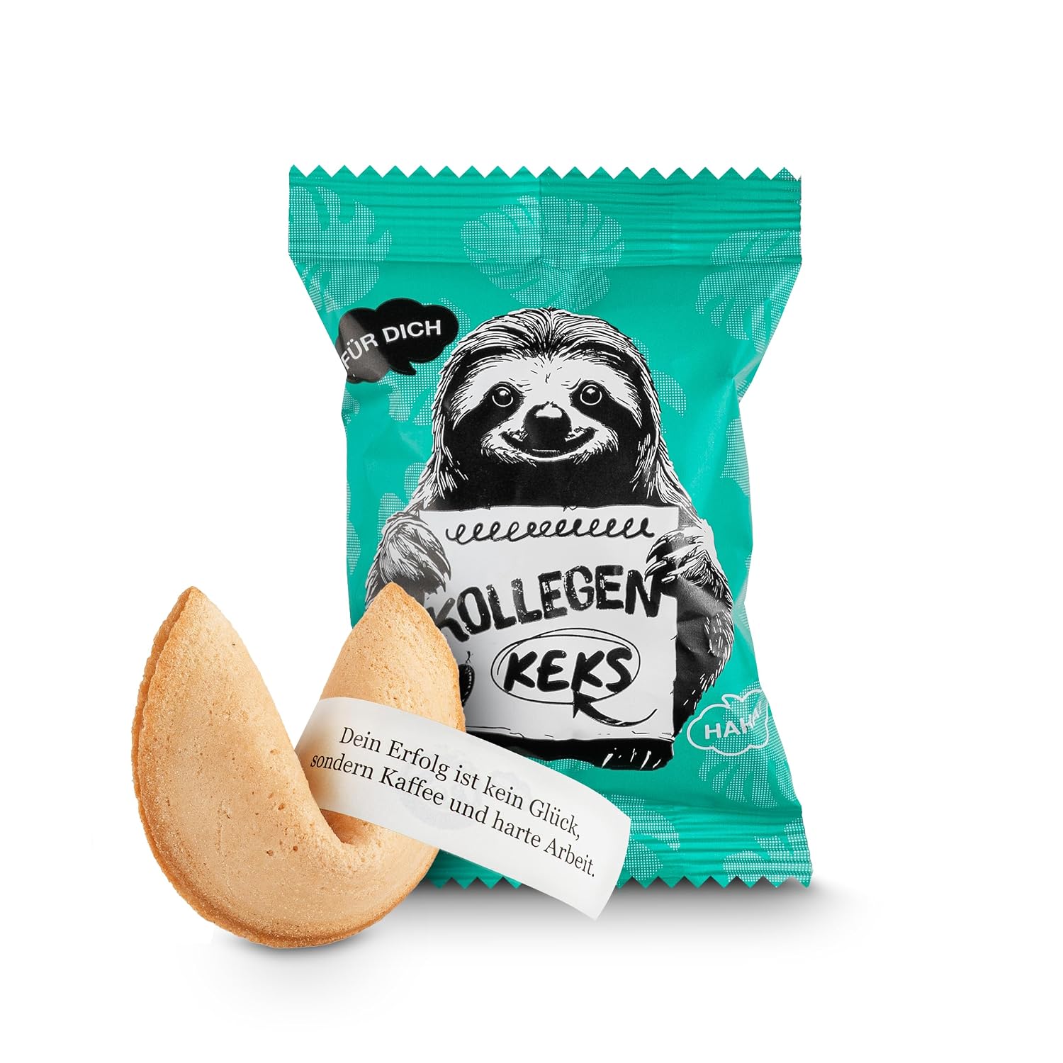 Detalle de Glückskekse Kollegen 25er Box – Vegane Glückskekse, made in Germany
