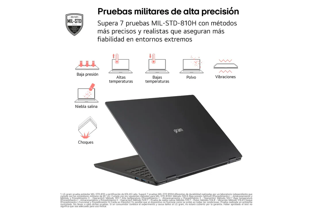 Thumbnail 4 de LG gram 14Z95U 14": portátil ligero con Ryzen AI, 32 GB RAM y pantalla IPS 1200p