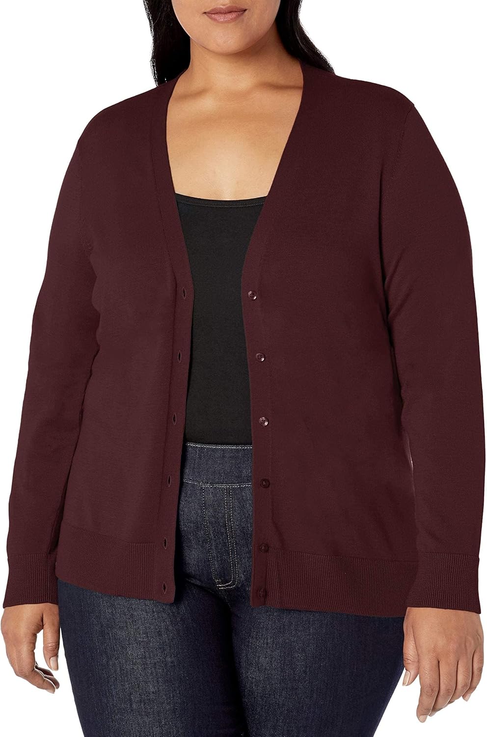Thumbnail 5 de Amazon Essentials Women's Lightweight V-Neck Cardigan Jumper (Plus Size)