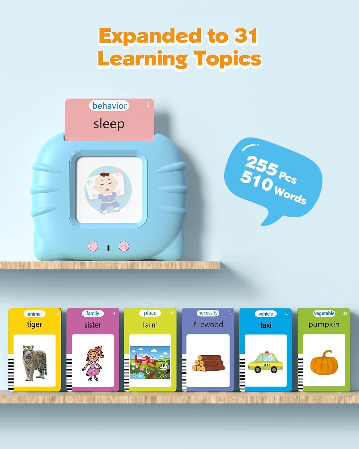 Thumbnail 3 de Airbition 510 Words Talking Flash Cards