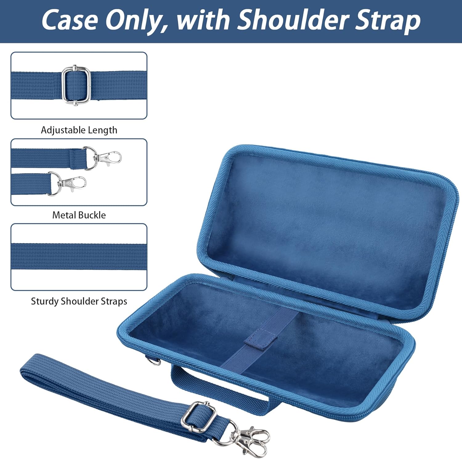 Thumbnail 1 de Khanka Hard Case for JBL Charge 6 – EVA Travel Case with Shoulder Strap (Blue)