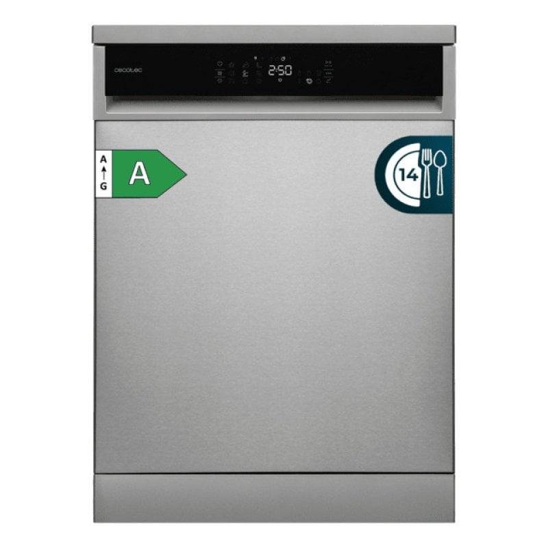 Detalle de Lavavajillas Cecotec Bolero Aguazero 6800: 14 cubiertos, eficiencia A y 8 programas para carga completa