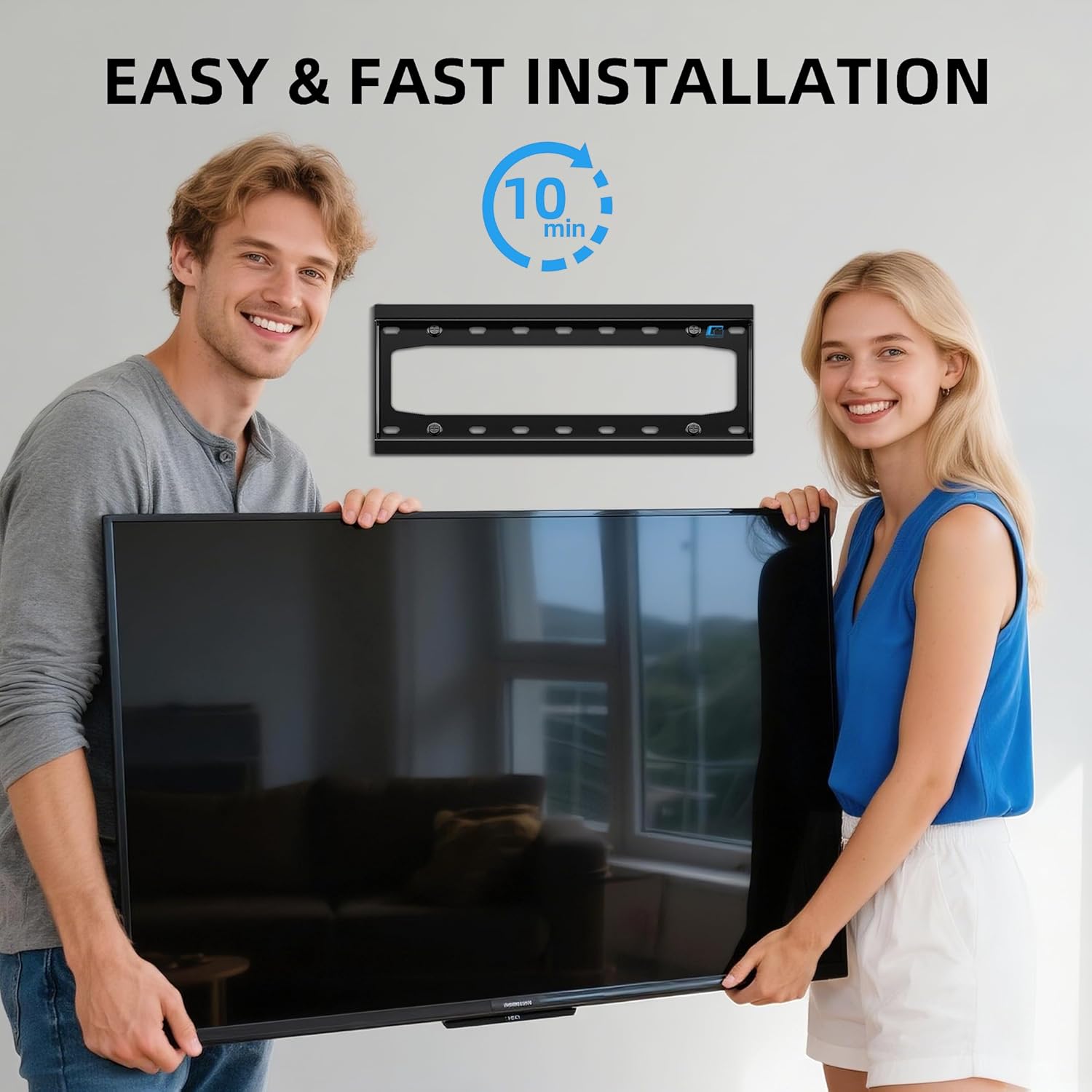 Thumbnail 5 de HOME VISION HV8401 Fixed TV Wall Bracket 45kg