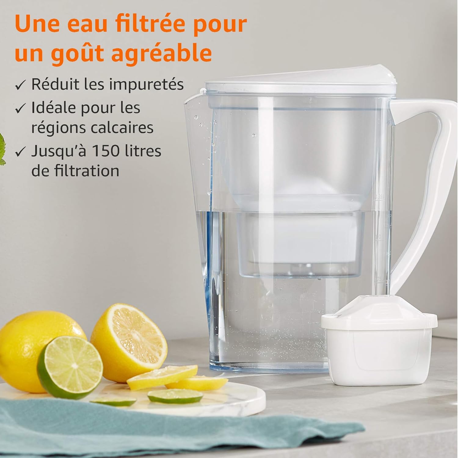 Thumbnail 4 de Cartouches filtrantes Amazon Basics compatibles BRITA et Amazon Basics, lot de 6