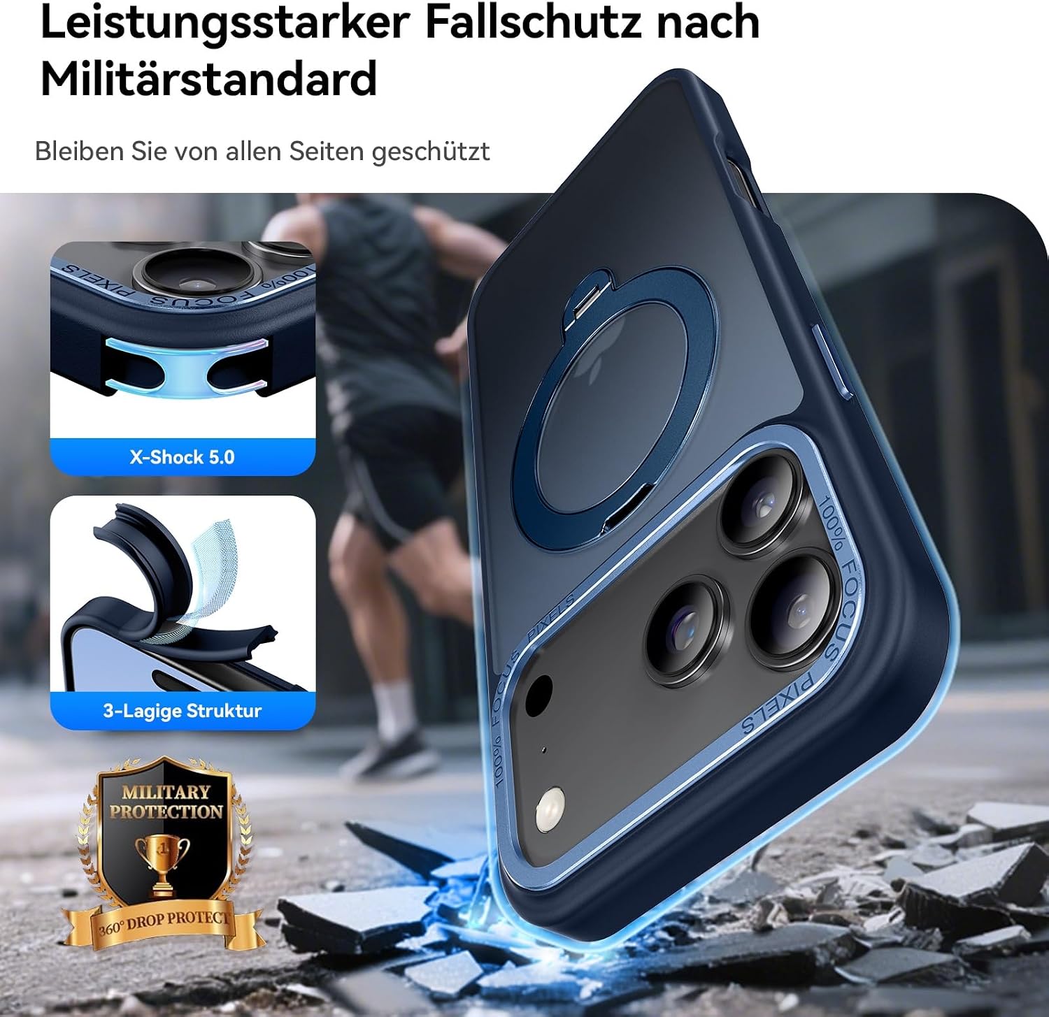 Detalle 2 de Peerock Magnethülle iPhone 17 Pro Max 6,9″