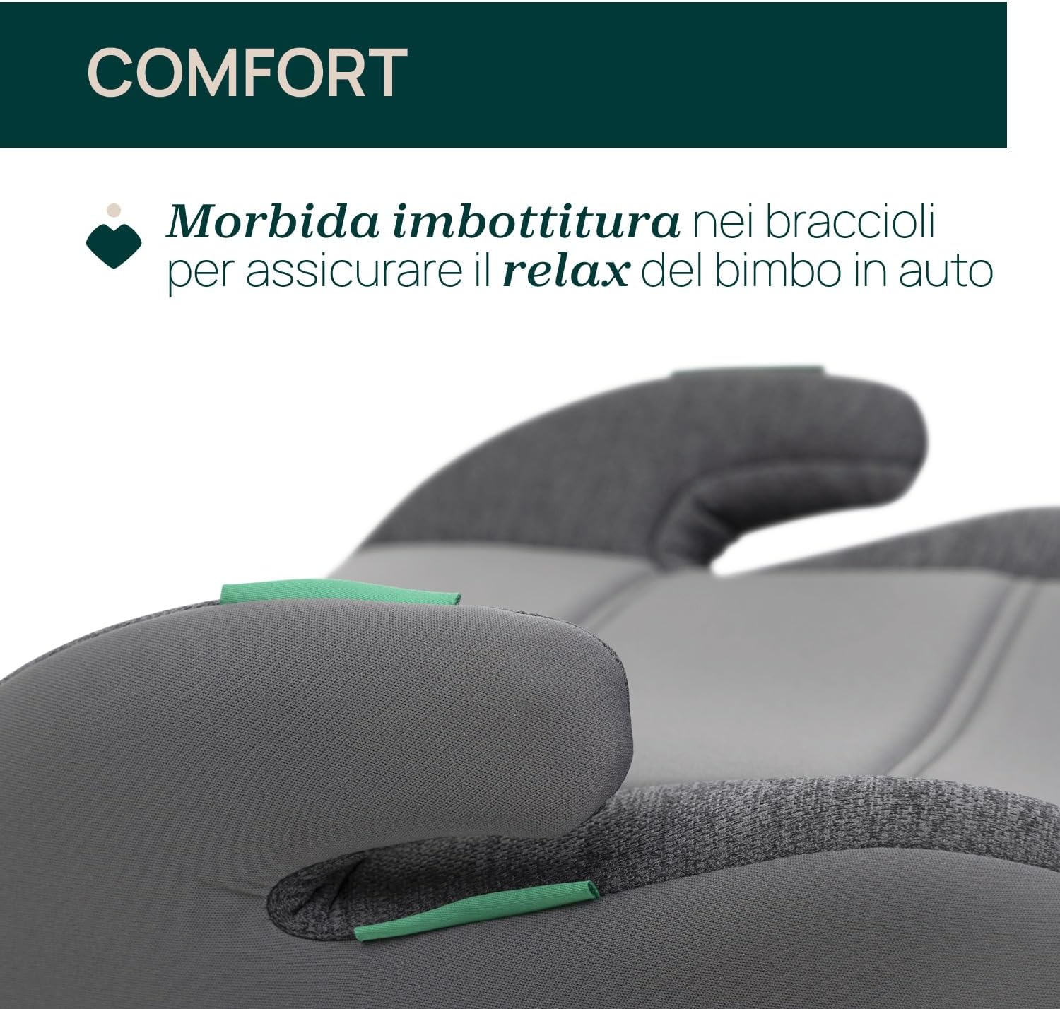 Detalle de Chicco Quasar Fix i-Size: Seggiolino auto Gruppo 3 per bambini 7-12 anni (126-150 cm)