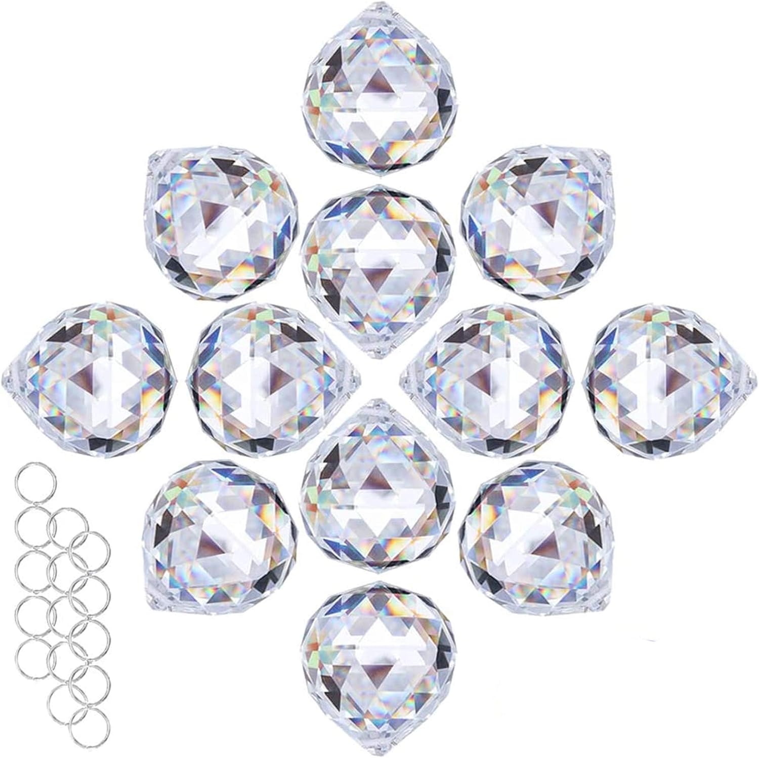 Thumbnail 5 de H&D HYALINE & DORA 40 mm Kristallkugel Prism – 2er Set Regenbogen Sonnenfänger