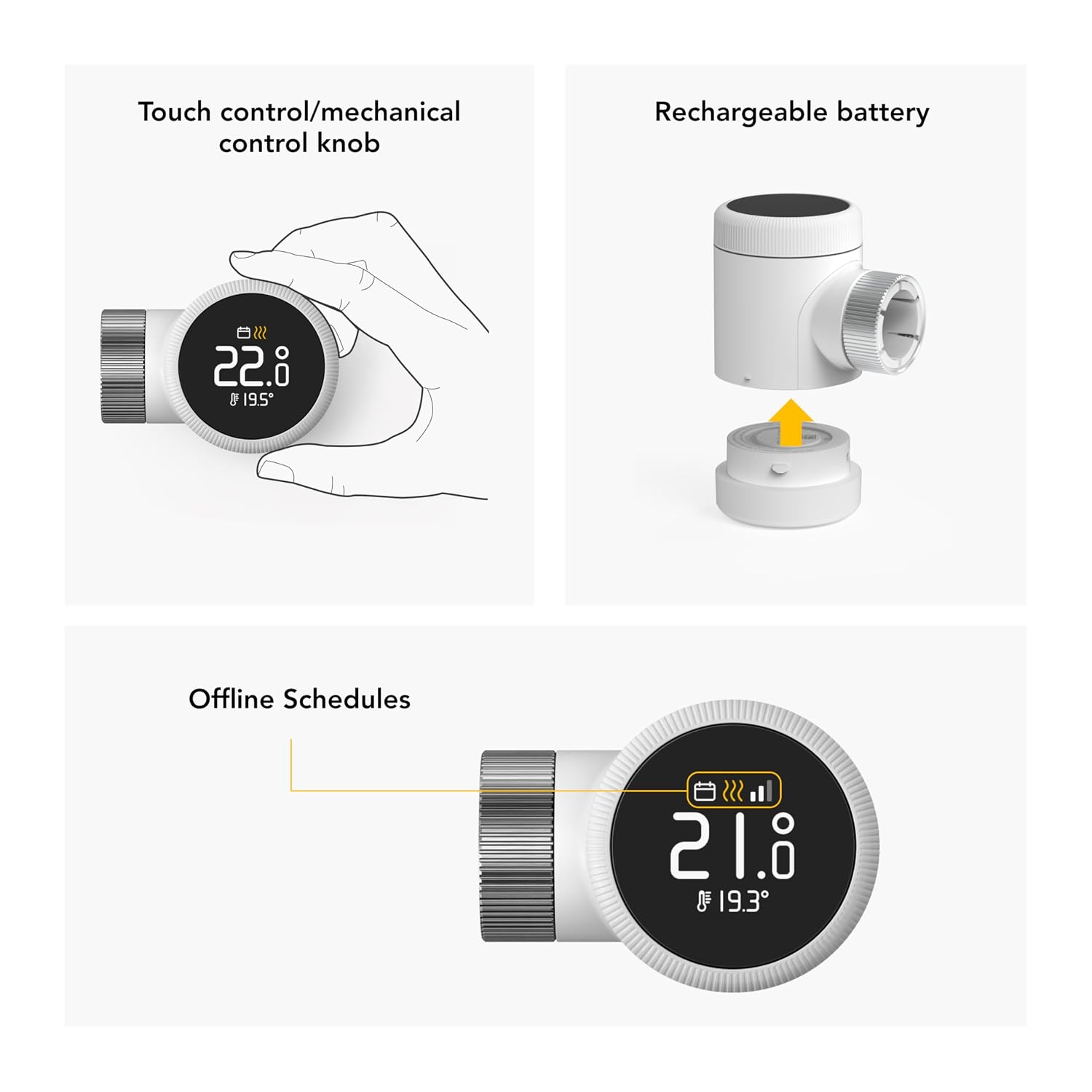 Detalle 2 de tado° Smart Radiator Thermostat X – Trio Pack
