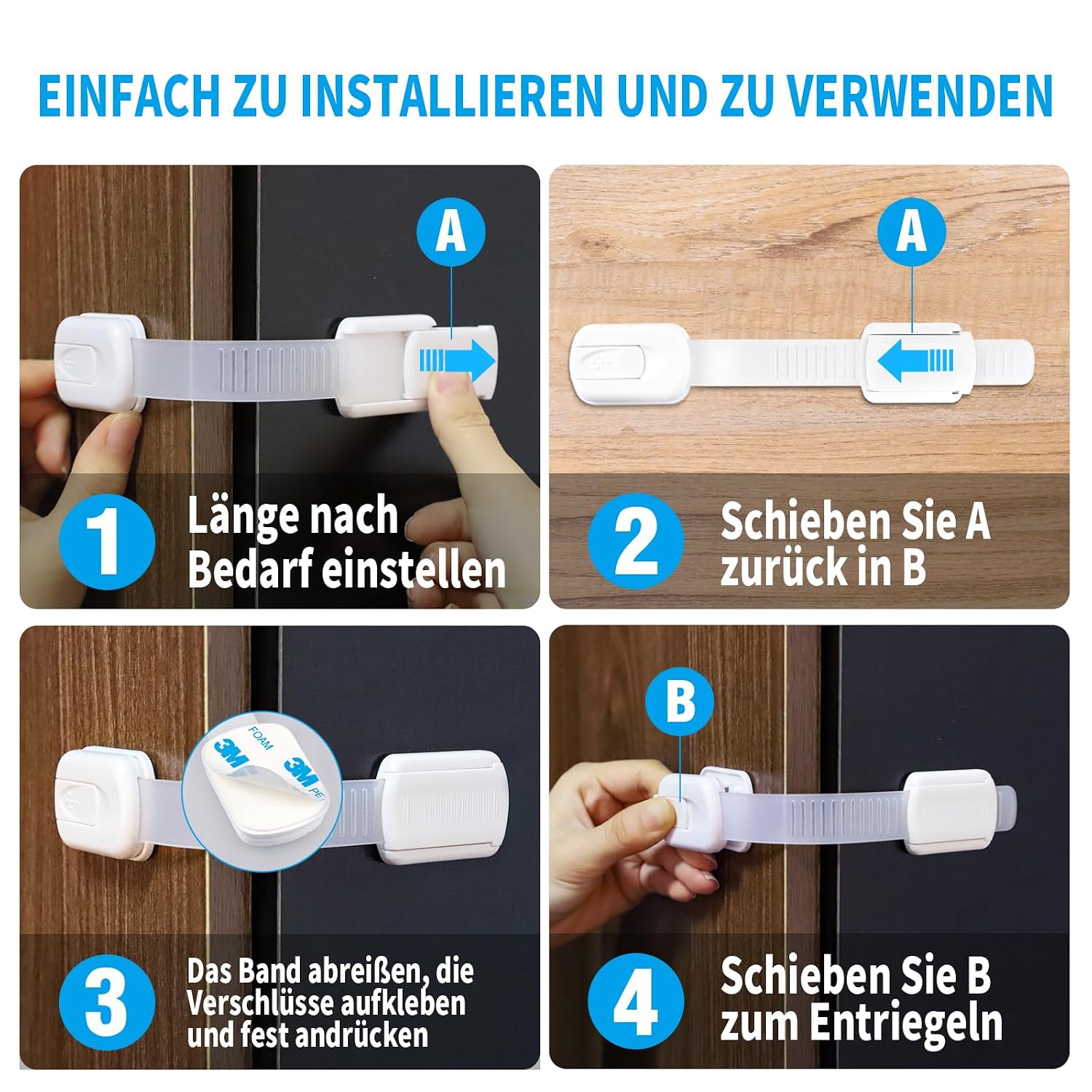 Thumbnail 4 de ECHOCUBE Kindersicherung 10 Stück 11,3 cm