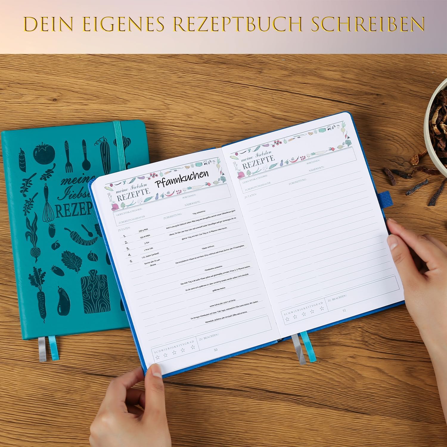 Detalle 2 de Rezeptbuch A5 Meine Lieblingsrezepte