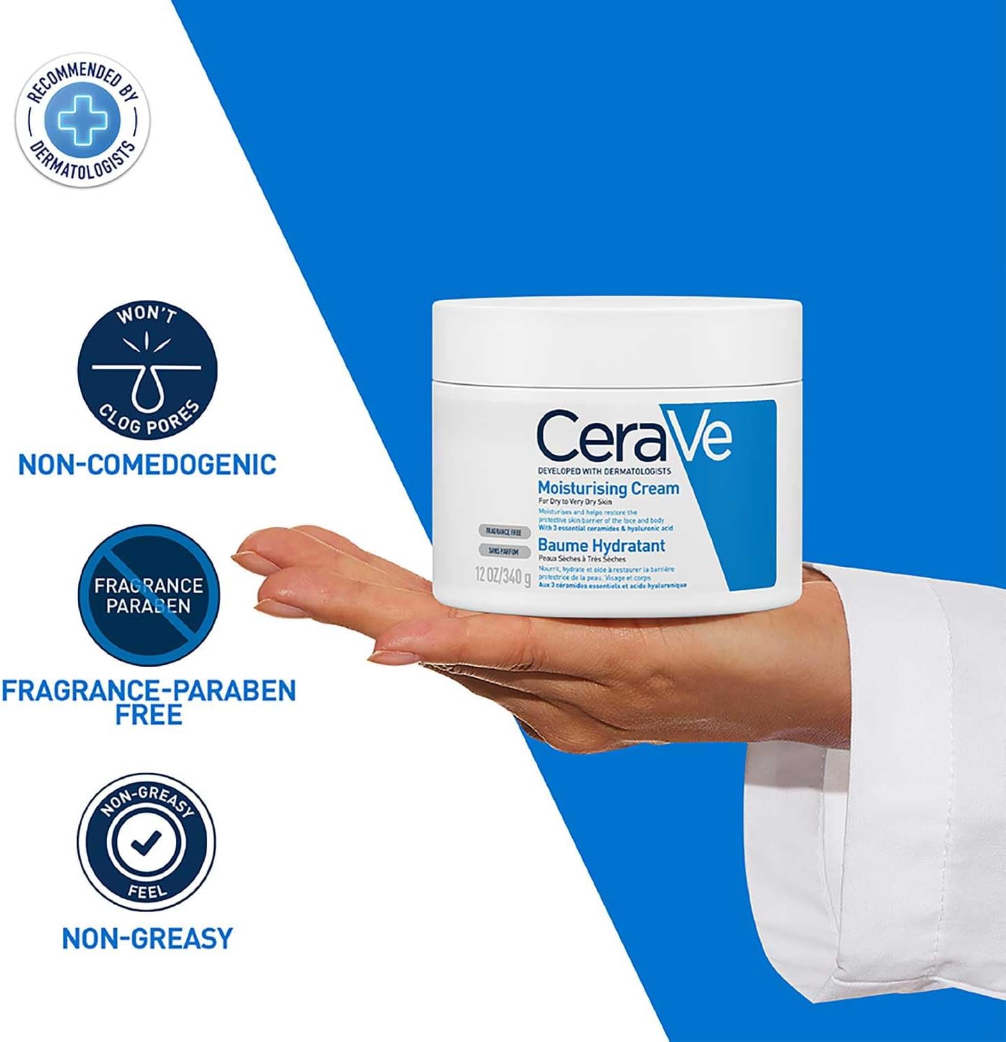 Thumbnail 4 de CeraVe Moisturising Cream Pot for Dry Skin