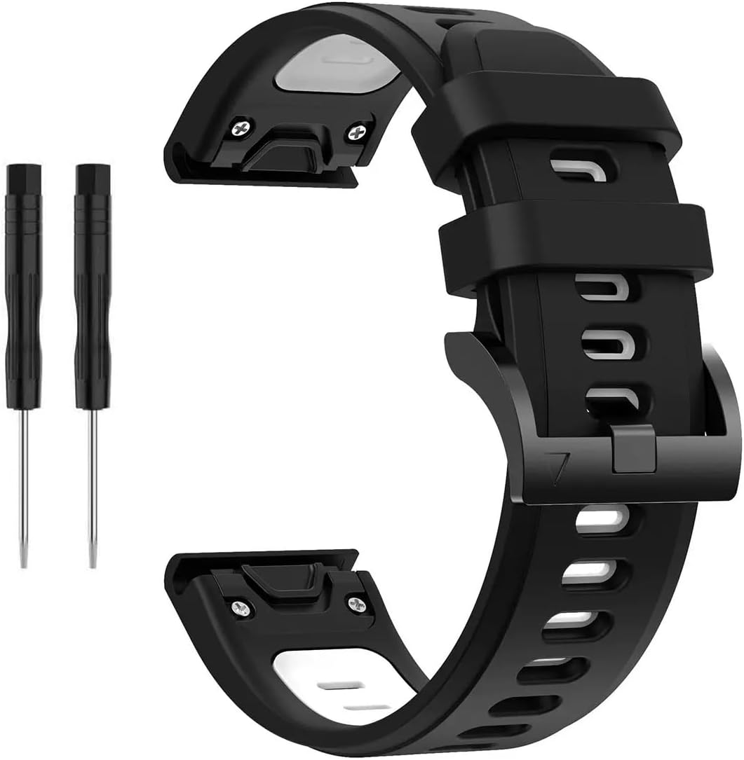 Thumbnail 1 de FiiMoo 22mm Silicone Strap for Garmin Descent G2/Descent G1, Fenix 8 47mm, Tactix 8 47mm and More