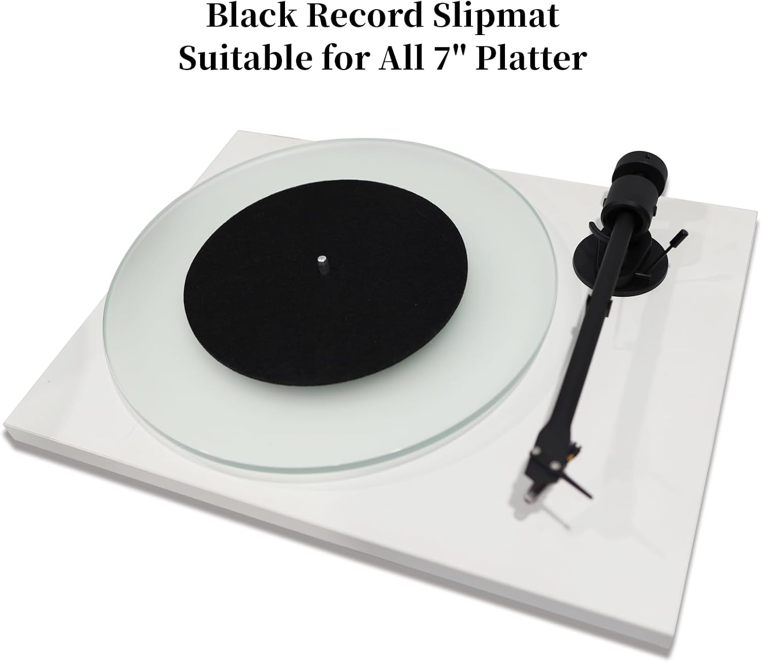 Detalle 2 de sdroceRyaM 7-Inch Turntable Slip Mat, 3 mm Polyester Felt