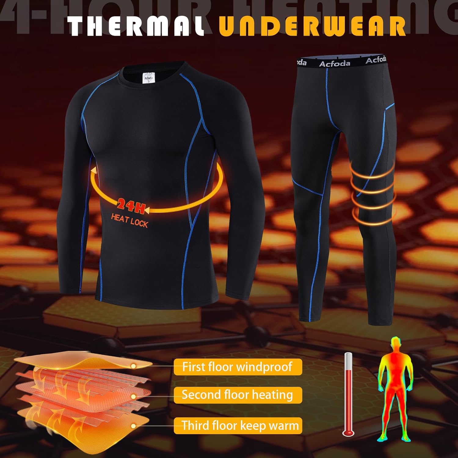 Thumbnail 1 de Acfoda Biancheria Termica Uomo S-XXL