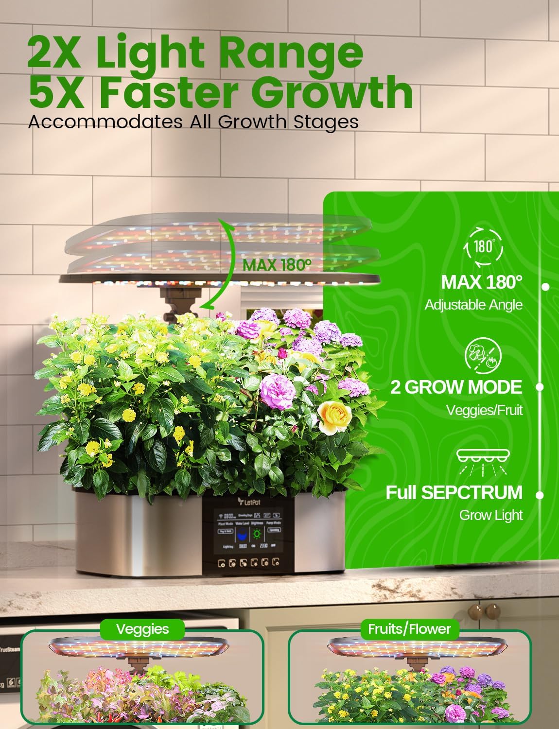 Thumbnail 5 de LetPot LPH-Max Hydroponics Growing System Kit, 21 Pods with APP & WiFi