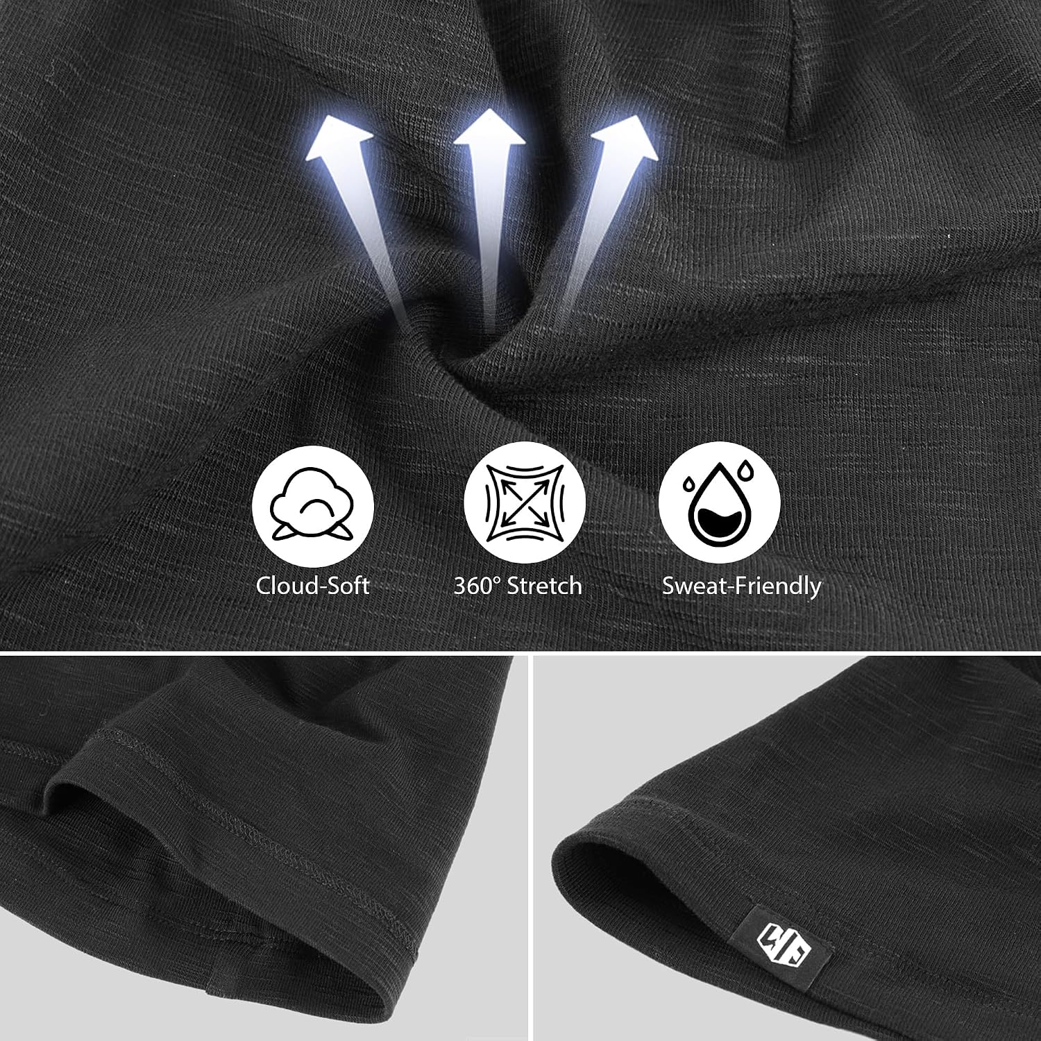Thumbnail 6 de WTACTFUL 3-Pack Slouchy Skull Caps for Men & Women – Soft & Breathable Beanie for All-Day Wear